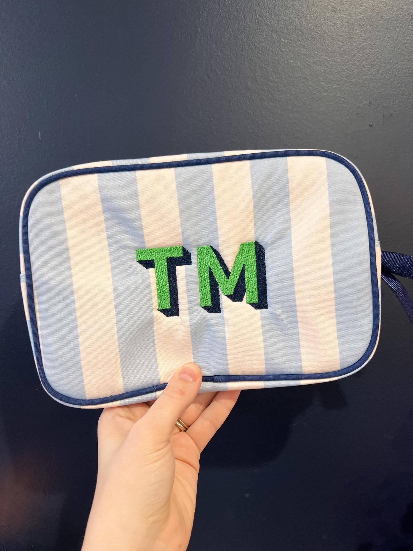 Stripe Cabana Pouch