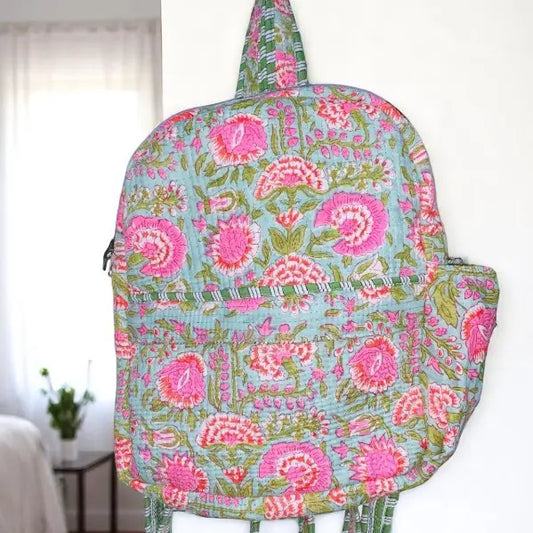Tatiana Floral Quilted Backpack