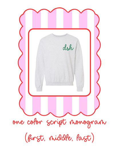 Holiday Special: Monogram Sweatshirt