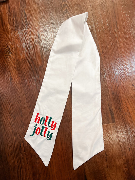 Holly Jolly Wreath Sash