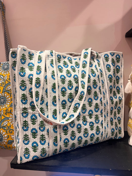 Aster Floral Tote Bag