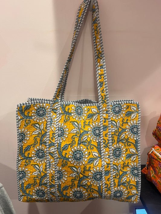 Rourke Yellow Floral Tote