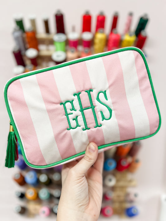 Stripe Cabana Pouch