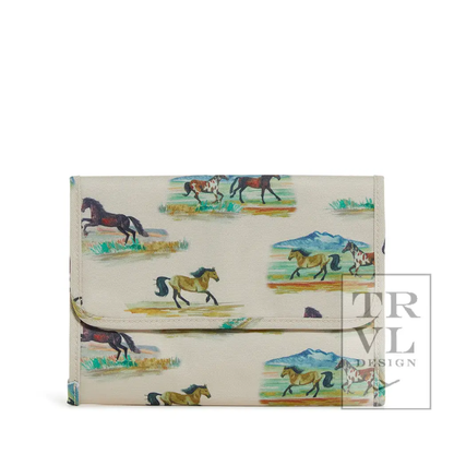 TRVL Mini Rollup Hanging Bag Wild Horses