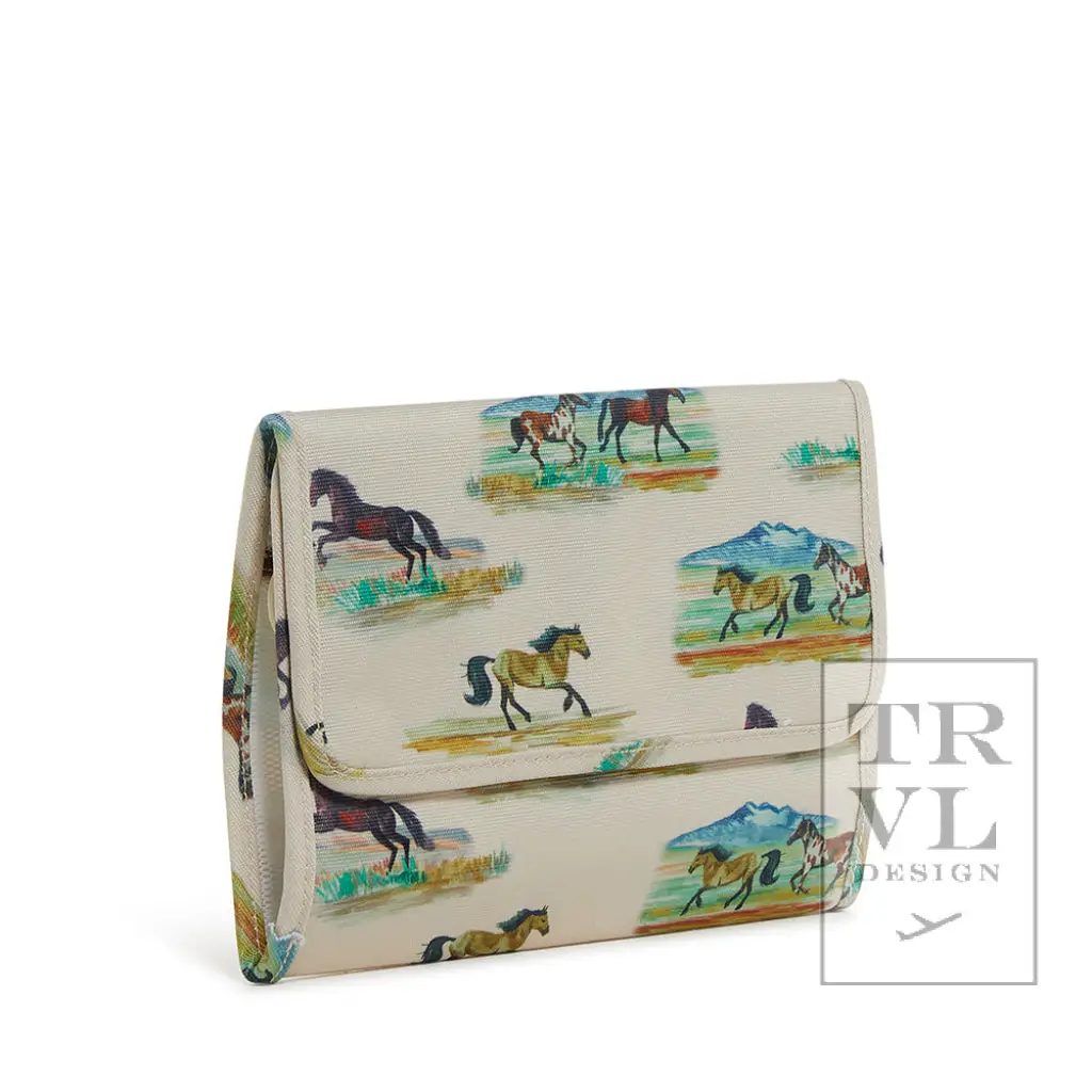 TRVL Mini Rollup Hanging Bag Wild Horses